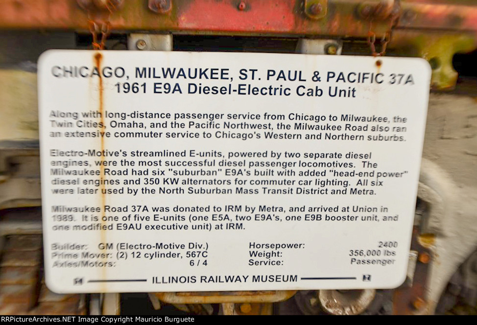 Chicago Milwaukee St. Paul & Pacific - Milwaukee Road E-9A